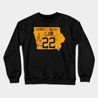 You break it you own it distressed Clark 22 Crewneck Sweatshirt